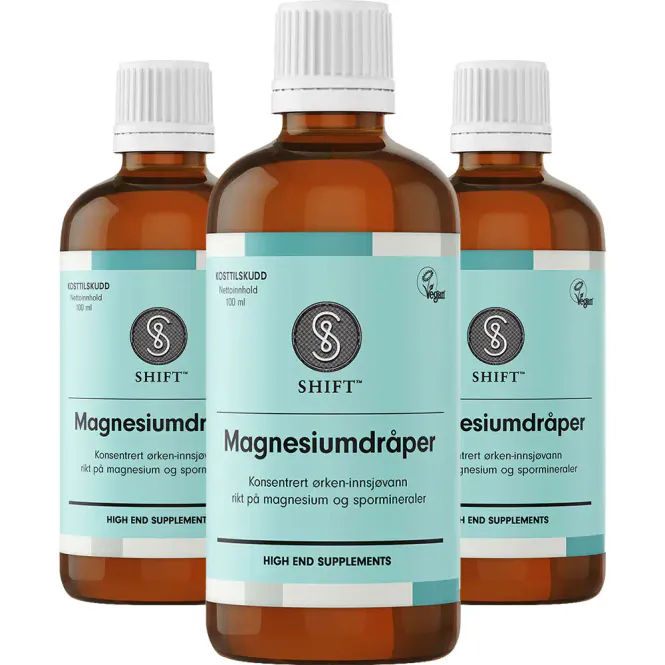 Hovedbilde SHIFT Magnesiumdråper Megapack - 3 x 100 ml