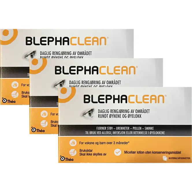 Hovedbilde Blephaclean Sterile Megapack - 3 x 20 Våtservietter