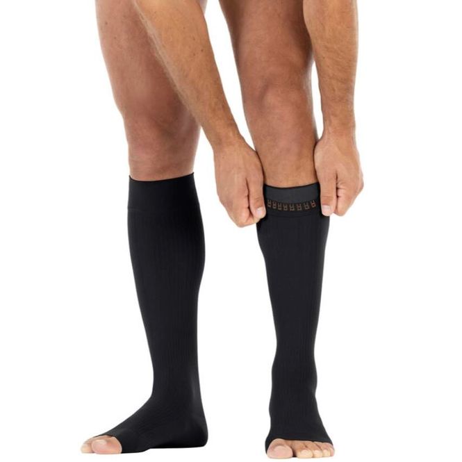 Hovedbilde JOBST For Men K2 Knestrømpe u/Tå Sort XL 1 par
