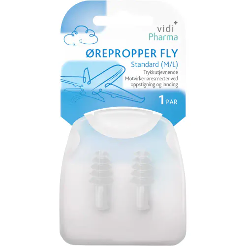 Vidi Pharma Ørepropper Fly Standard (M/L) 1 par