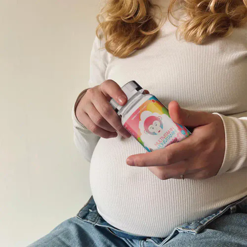 Monkids Multivitamin Gravid Blodappelsin 60 stk  