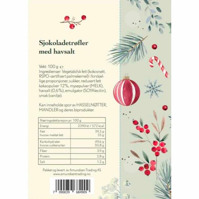 Hovedbilde Apotekets Sjokoladetrøfler m/ Havsalt 100 g