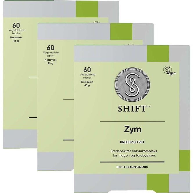 Hovedbilde SHIFT Zym Bredspektret Megapack - 3 x 60 kapsler
