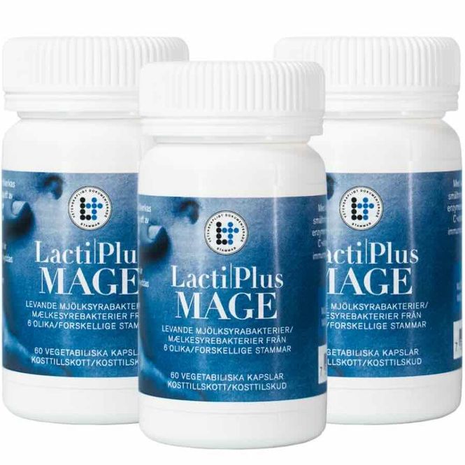 Hovedbilde LactiPlus Mage Megapack - 3 x 60 kapsler