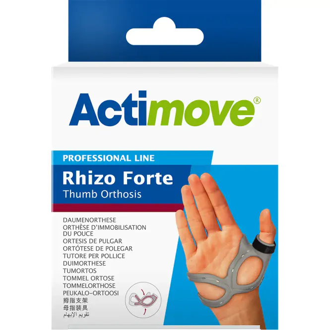 Hovedbilde Actimove Rhizo Forte Tommelstøtte Venstre Str. M 1 stk