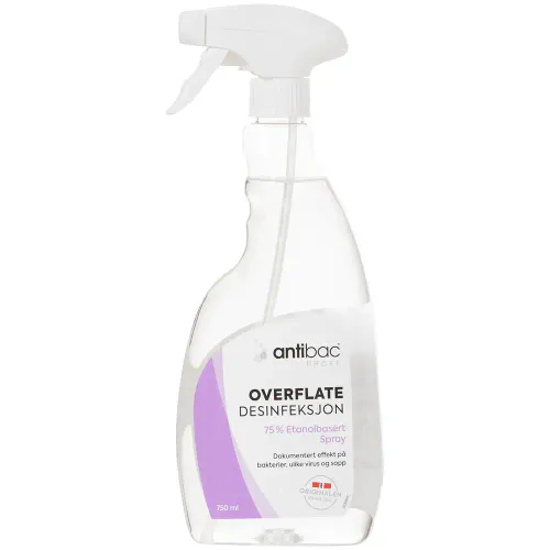 Antibac 75% Overflatedesinfeksjon Spray 750 ml