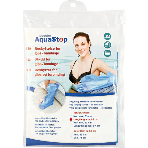 Aquastop Dusjbeskyttelse Voksen Arm Lang 1 stk