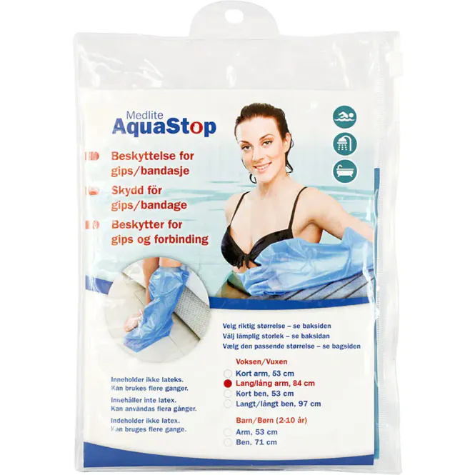 Hovedbilde Aquastop Dusjbeskyttelse Voksen Arm Lang 1 stk