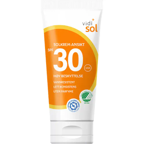 Vidi Solkrem Ansikt SPF30 50 ml