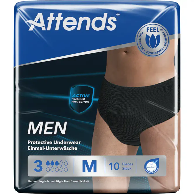 Hovedbilde Attends Men Protective Underwear Buksebleie 3 M 10 stk