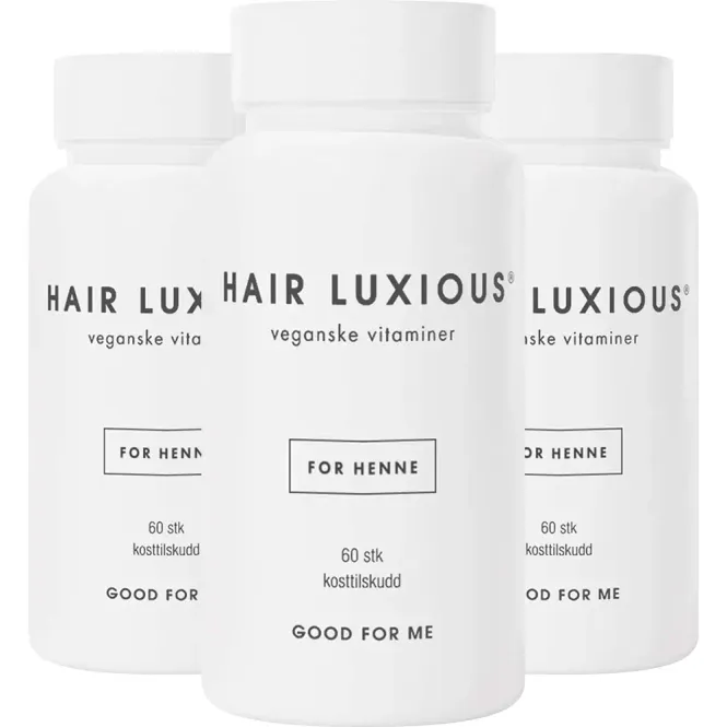 Hovedbilde Hair Luxious For Henne Megapack - 3 x 60 kapsler