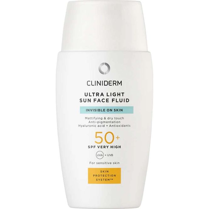 Hovedbilde Cliniderm Sun Ultra Light Face Fluid SPF50 40 ml