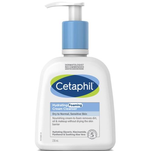 Cetaphil Hydrating Foaming Cream Cleanser Renseskum 236 ml