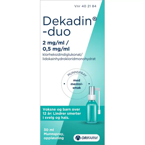 Dekadin-Duo Munnspray Mentol 30 ml
