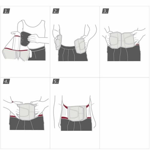 Actimove LumbaMotion Korsryggstøtte Sort Str L 1 stk