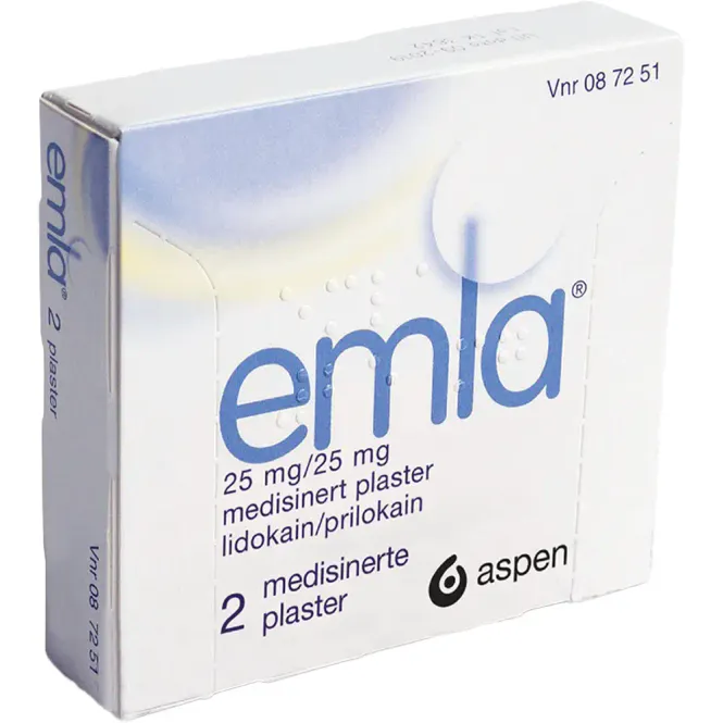 Hovedbilde Emla 25/25 mg Plaster 2 stk