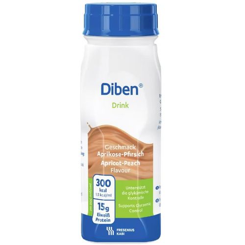 Diben Drink Næringsdrikk Aprikos Fersken 4 x 200 ml