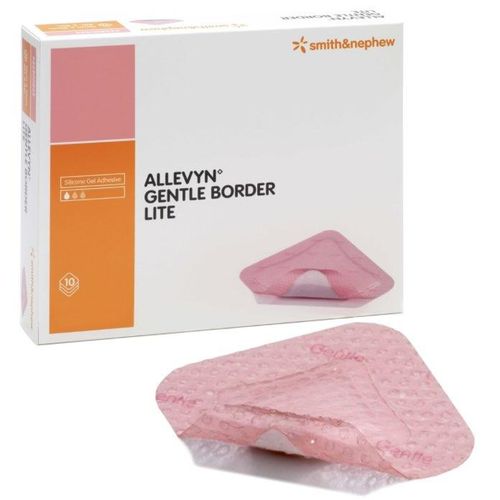 Allevyn Gentle Border Lite 5x5cm 10 stk