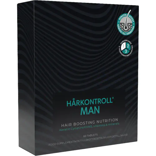 Hårkontroll Man Hair Boosting Nutrition Tabletter 60 stk