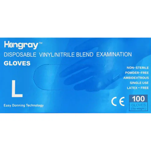 Hongray Nitril Hansker L 100 stk