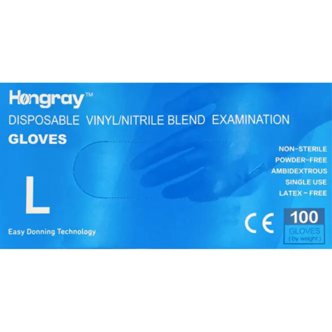 Hovedbilde Hongray Nitril Hansker L 100 stk