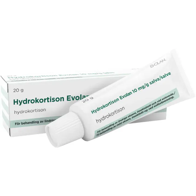 Hovedbilde Hydrokortison Evolan 10 mg/g Salve 20 g