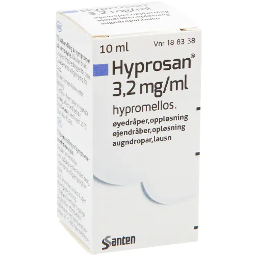 Hyprosan 3,2 mg/ml Øyedråper 10 ml