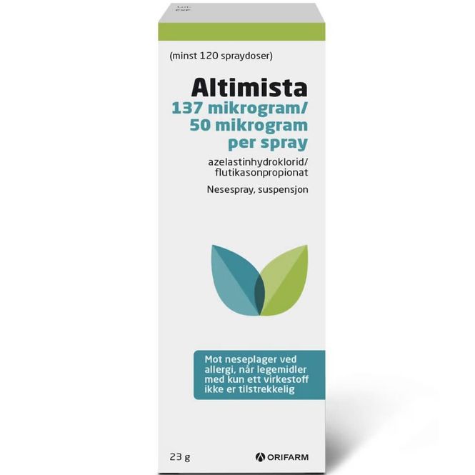 Hovedbilde Altimista Nesespray 137+50 µg/dose 120 doser