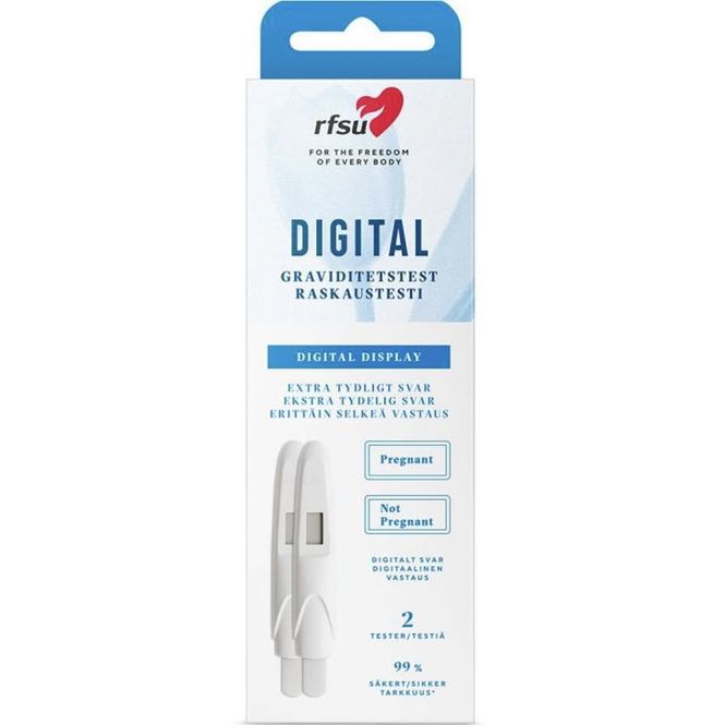 Hovedbilde Rfsu Graviditetstest Digital 2 stk