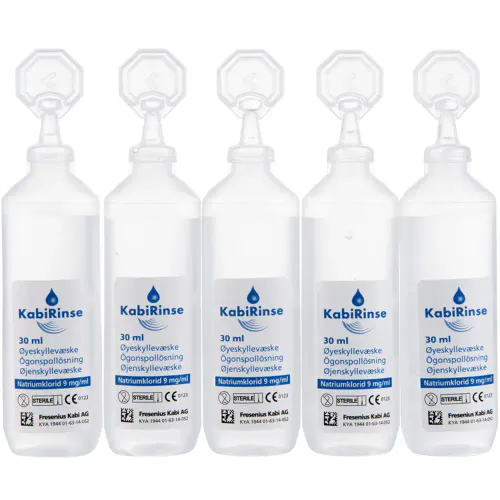 Kabirinse Øyeskyllevæske Saltvann 5 x 30 ml