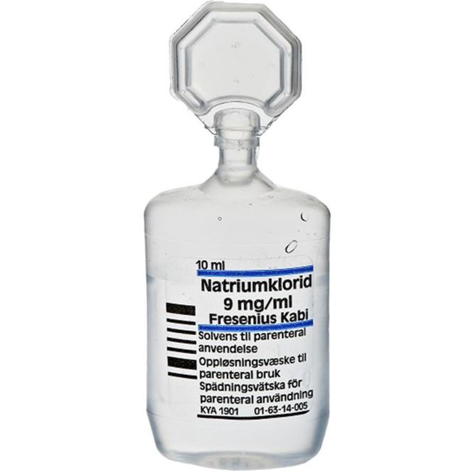 Hovedbilde Natriumklorid 9 mg/ml Parenteral Bruk Ampuller 20x10 ml