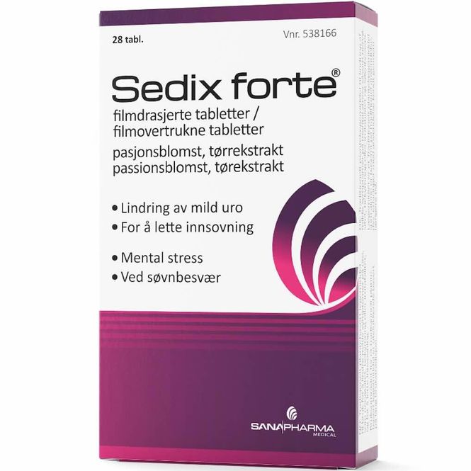 Hovedbilde Sedix Forte 500 mg Tabletter 28 stk