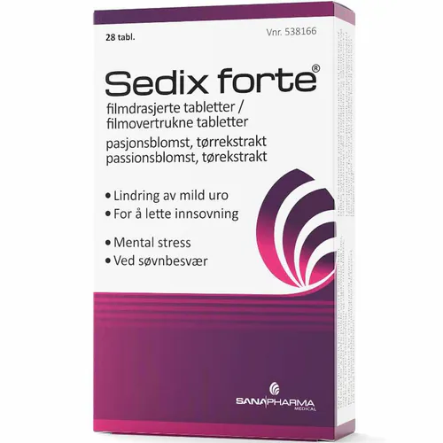 Sedix Forte 500 mg Tabletter 28 stk
