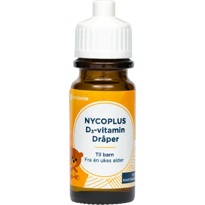 Hovedbilde Nycoplus D3-vitamin Dråper Barn 10 ml