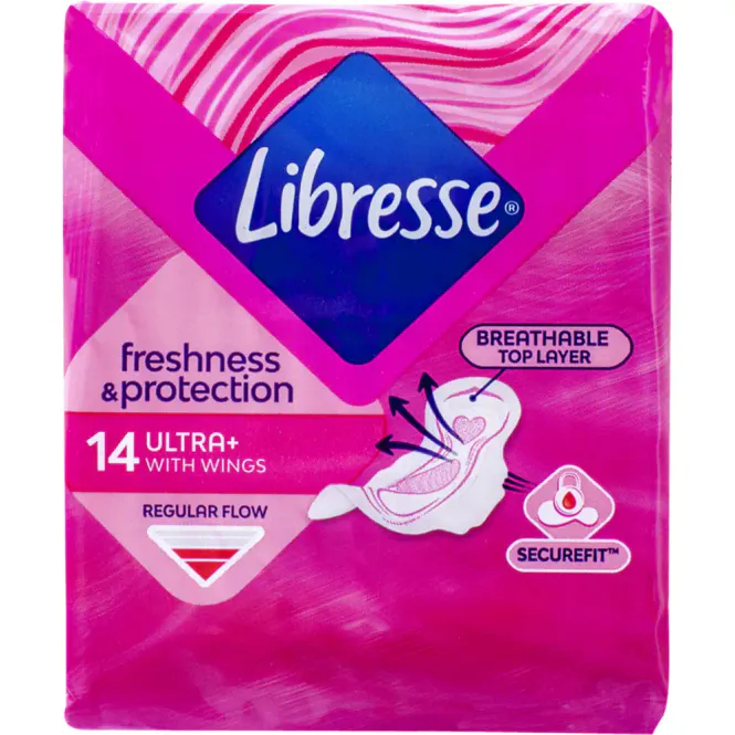 Hovedbilde Libresse Ultra+ Wings 14 stk