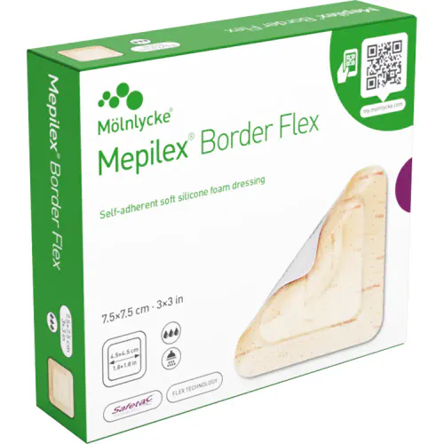 Mepilex Border Flex 7,5 x 7,5 cm 5 stk