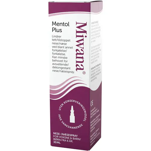 Miwana Plus 3,5% Mentol Nesespray 30 ml