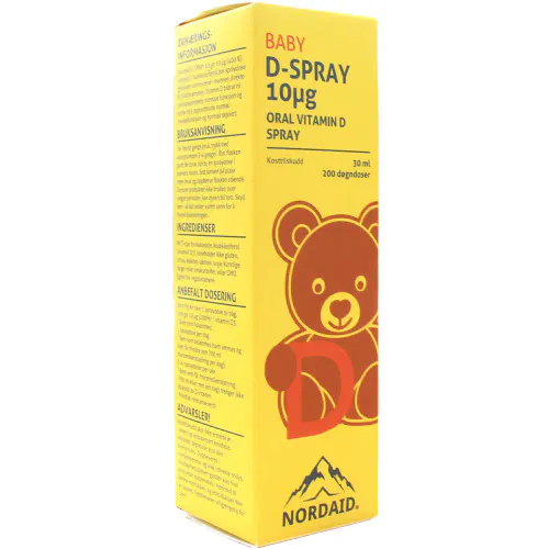 Nordaid D-spray Vitamin D 10 mcg Munnspray 30 ml