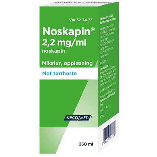 Noskapin 2,2 mg/ml Hostemikstur 250 ml
