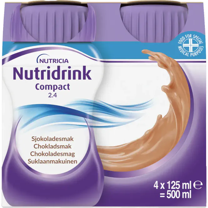 Hovedbilde Nutridrink Compact Næringsdrikk Sjokolade 4 x 125 ml