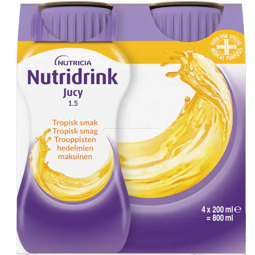 Nutridrink Jucy Tropisk Frukt 4 x 200 ml