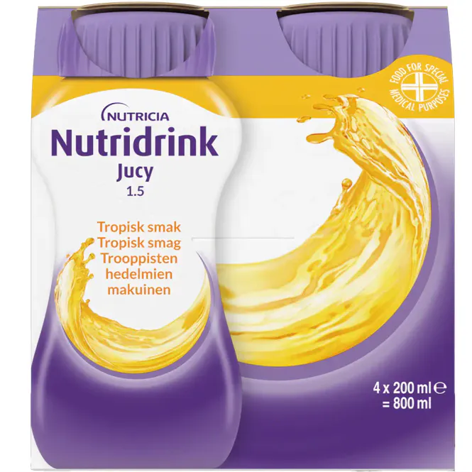 Hovedbilde Nutridrink Jucy Tropisk Frukt 4 x 200 ml