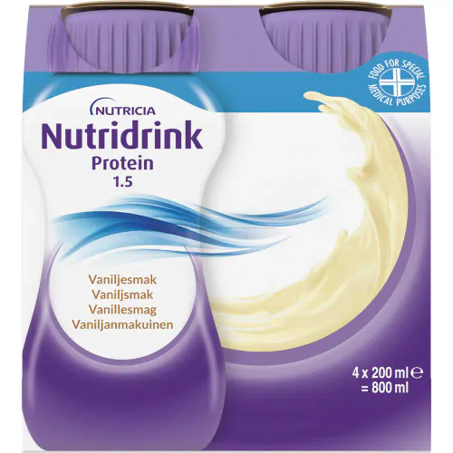 Nutridrink Protein Vanilje 4 x 200 ml