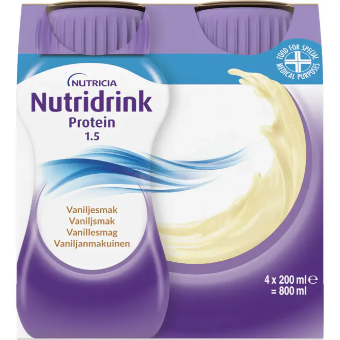 Hovedbilde Nutridrink Protein 1.5  Vanilje 4 x 200 ml