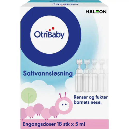 OtriBaby Saltvannsløsning Nesedråper 18 x 5 ml
