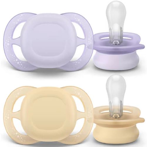 Avent Ultra Start Narresmokk 0-2m Lilla/Oransje 2 stk