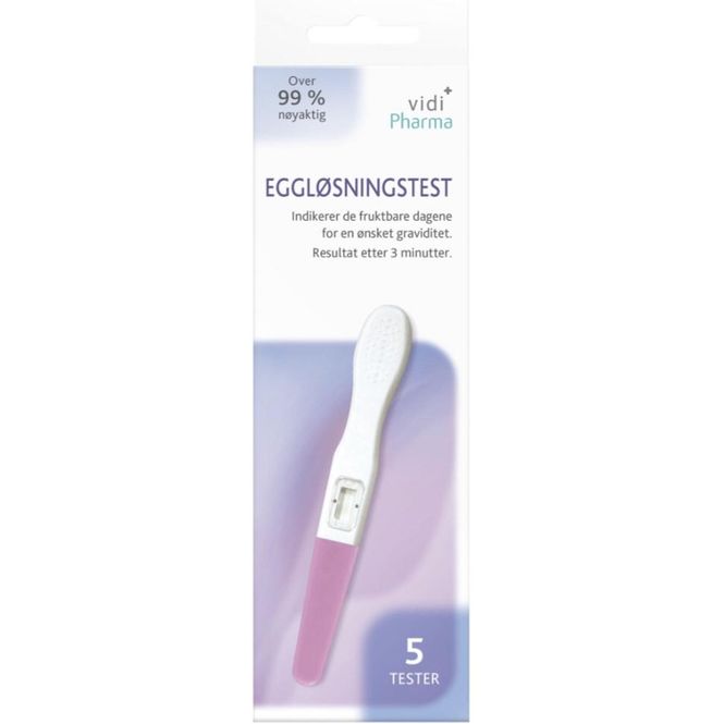 Hovedbilde Vidi Pharma Eggløsningstest  5 stk