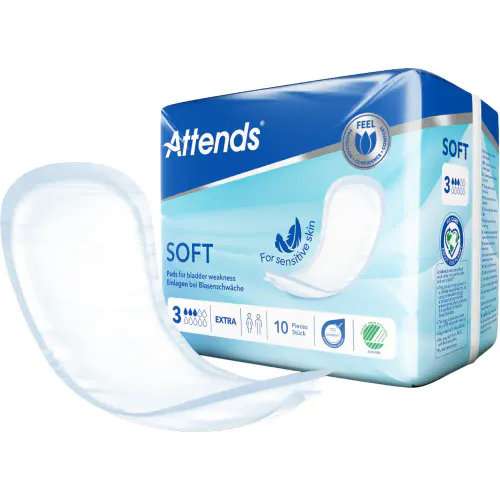 Attends Soft 3 Extra Pads 10 stk