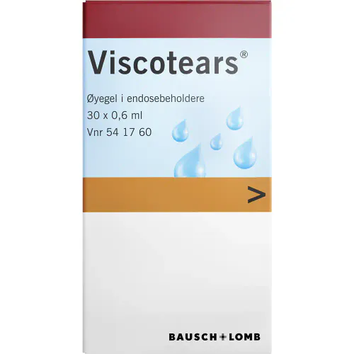 Viscotears Øyegel Endosebeholdere 30 x 0,6 ml