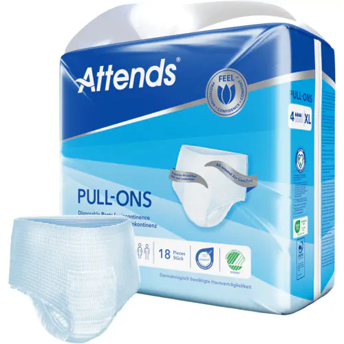 Attends Pull-Ons 4 XL Buksebleier 18 stk